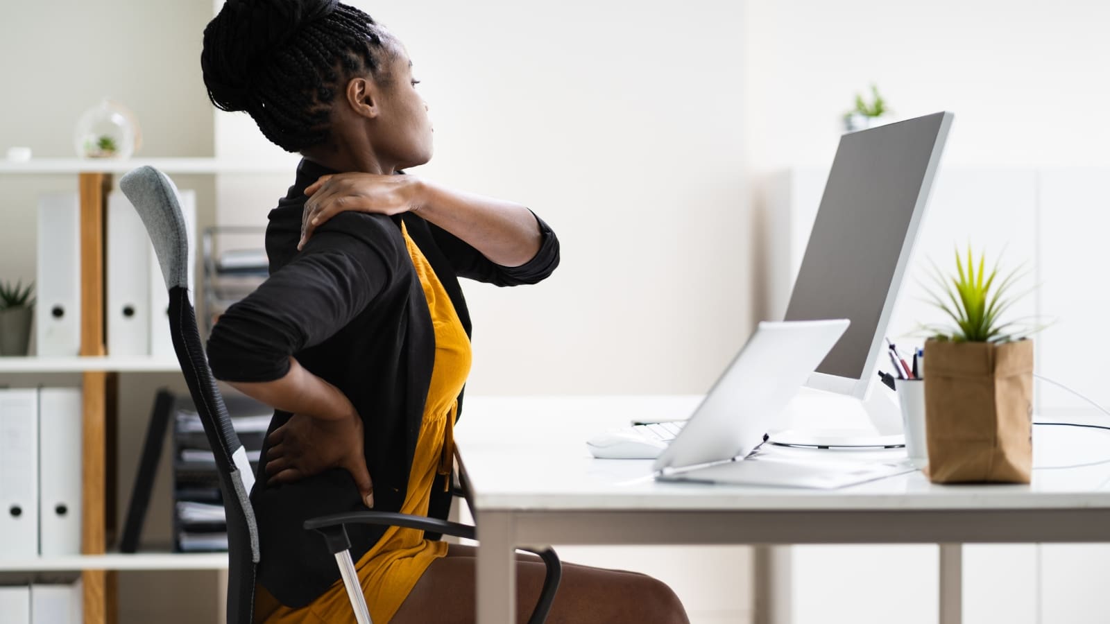 Posture can cause back pain